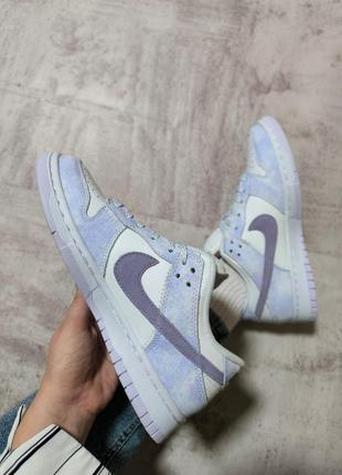 Кроссовки nike sb dunk low purple pulse фиолетовые женские / мужские3 фото