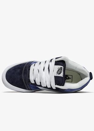 Кеды vans knu-skool 'navy white'8 фото