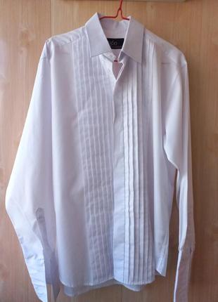Сорочка чоловіча рубашка классическая под смокинг1 фото