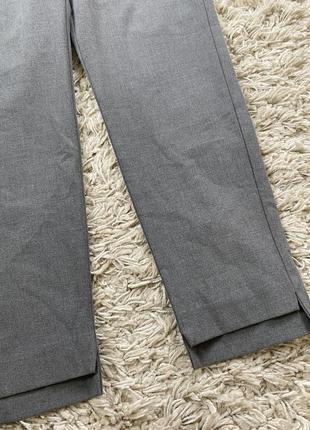 Базовые серые зауженные штаны ,высокая посадка,selected  femme,p. 38-404 фото