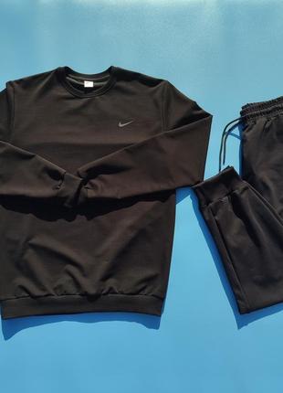 Спортивный костюм nike / мужской спортивный костюм / кофта и брюки найк / черный повседневный костюм