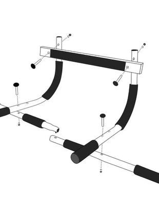 Турник дверной спортивный многофункциональный для подтягиваний дома powerplay 4129 dm-11