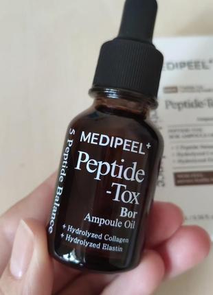 Омолоджуюча олійка з пептидами medi-peel peptide bor tox ampoule oil1 фото