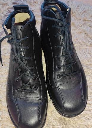 Ботинки finn comfort без каблука на шнурках 38р. кожа8 фото