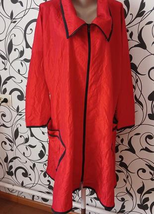 Красная ветровка оверсайз, ветровка в стиле бохо, нейлоновый плащ gudrun grenz, дизайнерская нейлоновая накидка, в стиле бохо