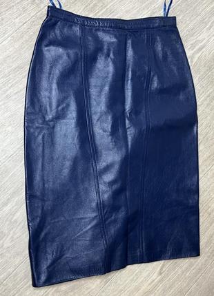 Юбка из натуральной кожи, р.38