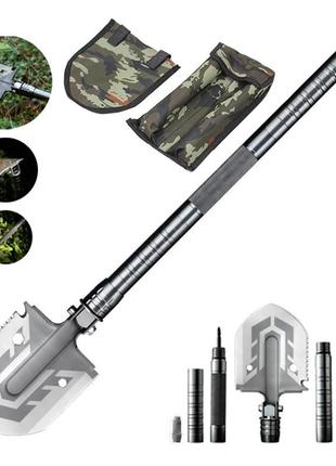 Лопата многофункциональная han-wild 16 в 1 складная тактическая туристическая цельнометаллическая ss-r5