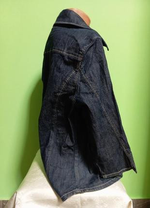 Красивий джинсовий  довгий піджак для дівчинки3 фото