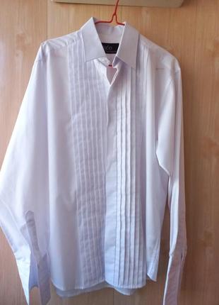 Сорочка чоловіча рубашка классическая под смокинг4 фото