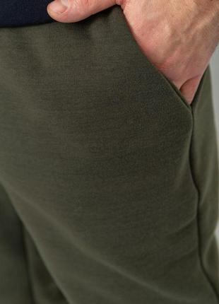 Спорт штани чоловічі на флісі, колір хакі, 241r0016 фото