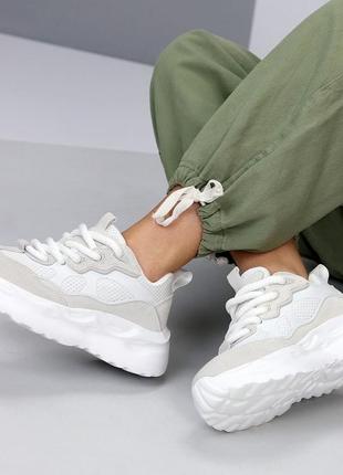 Кросівки жіночі у сірому білому та ліловому кольорі ❤️❤️❤️8 фото