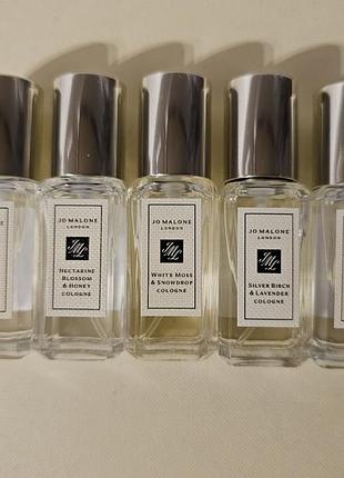 Jo malone cologne english pear&fresia , scarlett poppy , intense cypress, silver birch