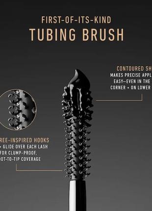 Стойкая термотуш для удлинения и объема kvd beauty full sleeve long defined tubing mascara