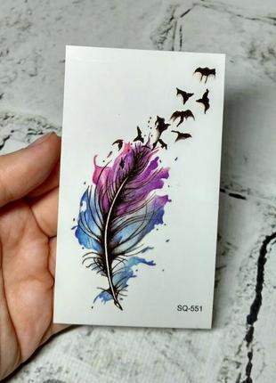 Флеш тату временные татуировки на тело, акварельные флэш тату, переснималки, переводки