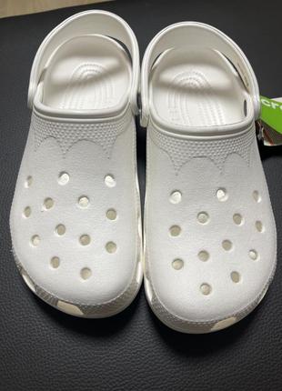 Crocs белые сабо