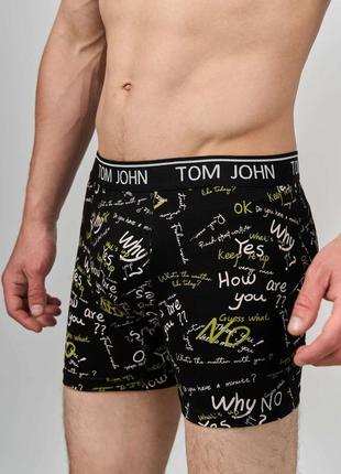 Боксеры мужские tom john - мелкие надписи 2200-144 фото