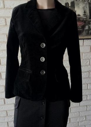 Котоновый с эластаном, велюровый винтажный пиджак ,рукав 3/4 s4 фото