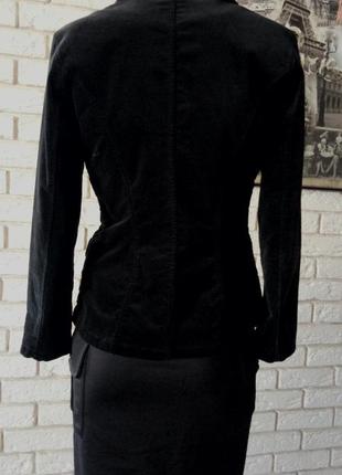 Котоновый с эластаном, велюровый винтажный пиджак ,рукав 3/4 s6 фото
