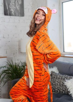 Кигуруми тигренок тигр тигрюля теплая пижамка5 фото