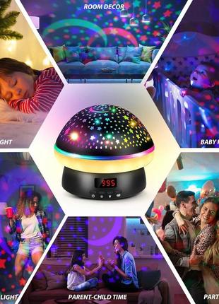 Игрушки для мальчиков 3–8 лет, ночник со звездным проектором для детей с дистанционным управлением6 фото