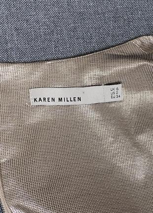 Очень красивое золотистое платье karen millen с имитацией кожи, размер 34, xs5 фото