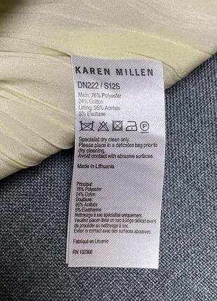 Очень красивое золотистое платье karen millen с имитацией кожи, размер 34, xs7 фото