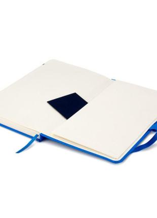Книга записная axent partner, 125x195 мм, 96 листов, клетка, голубая (8201-07-a)5 фото