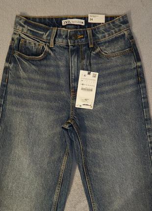 Джинсы zara straight 8228/2299 фото