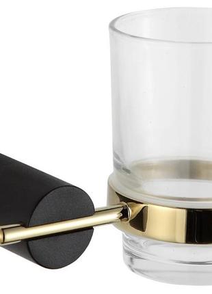 Склянка для зубних щіток mexen aron black gold