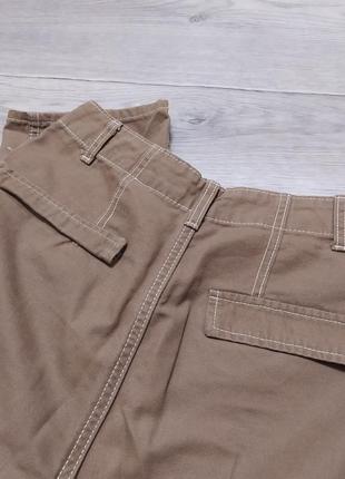 Песочные брюки с контрастными швами 2yk4 фото