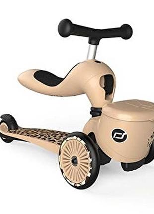 Самокат-беговел 2 в 1 scoot and ride highwaykick 1 lifestyle leopard2 фото