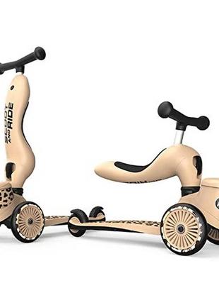 Самокат-беговел 2 в 1 scoot and ride highwaykick 1 lifestyle leopard