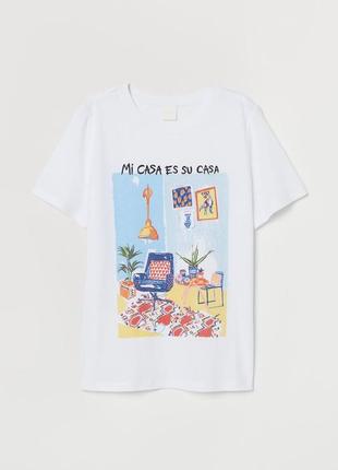 Футболка h&amp;m принт mi casa es su casa1 фото