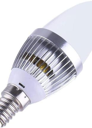 Yakaiyal rgbw e14 светодиодная лампа-свеча 3 вт теплый белый rgb 12 цветов изменение цвета ses c353 фото