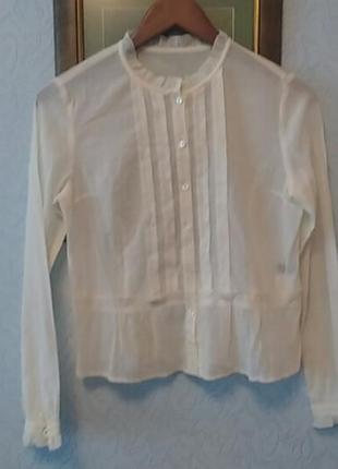 Легкая полупрозрачная блуза айвори, keith