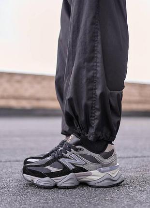 Унисекс кроссовки new balance 9060 black grey 2