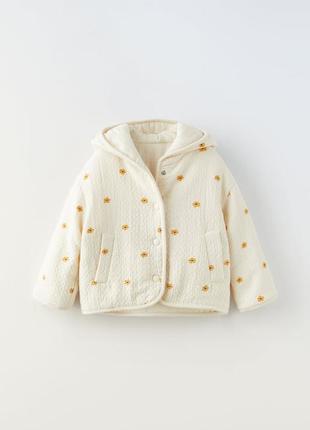 Куртка zara 98,110 см детская для девочек курточка весенняя в цветы