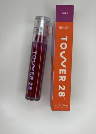 Блиск для губ tower 28 shineon lip jelly wild 3.9 ml3 фото