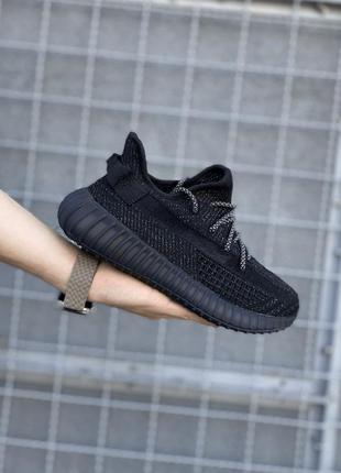 Мужские кроссовки adidas yeezy boost 350 black рефлектив2 фото