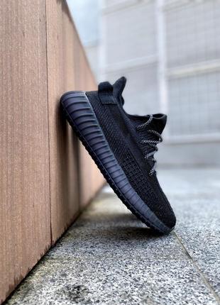 Мужские кроссовки adidas yeezy boost 350 black рефлектив5 фото