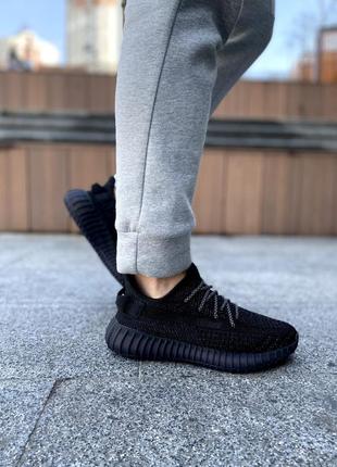 Мужские кроссовки adidas yeezy boost 350 black рефлектив6 фото