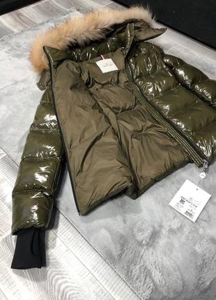 Качественная куртка moncler хаки оливковая зеленая куртка2 фото