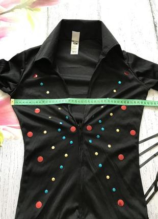 Крутой карнавальный костюм диско с высоким воротником размер s