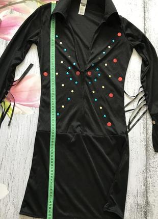 Крутой карнавальный костюм диско с высоким воротником размер s