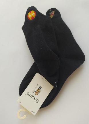 Шкарпетки дитячі для хлопчиків з вишивкою значки супер героїв на п'яті