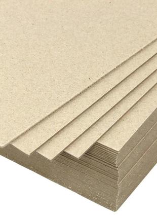 Крафт картон палітурний лист бурий 297*420 мм (а3), товщина 2,5 мм, упаковка 12 листів1 фото