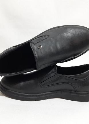 41,43,44,45 мужские туфли кожаные прошитые черные5 фото