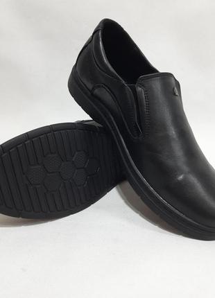 41,43,44,45 мужские туфли кожаные прошитые черные6 фото
