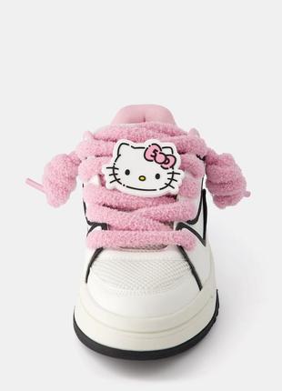 Кросівки жіночі стильні hello kitty bershka new3 фото