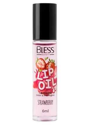 Масло для губ bless beauty roll lip oil клубника strawberry1 фото